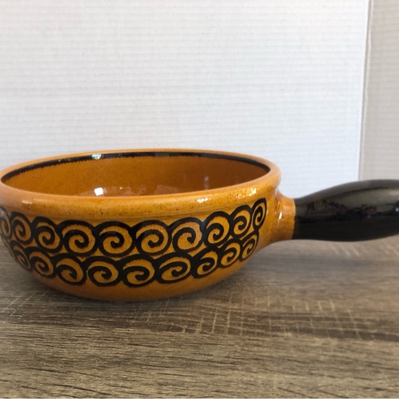 Vtg Landert Stoneware Fondue Pot - Picture 2 of 10